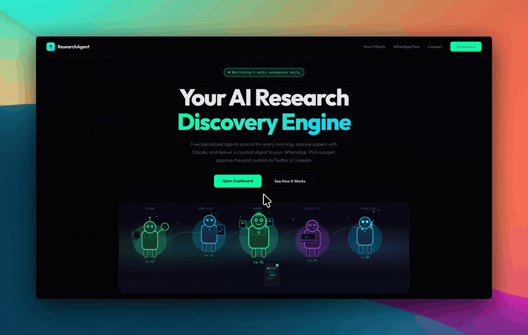 Research Agent live demo