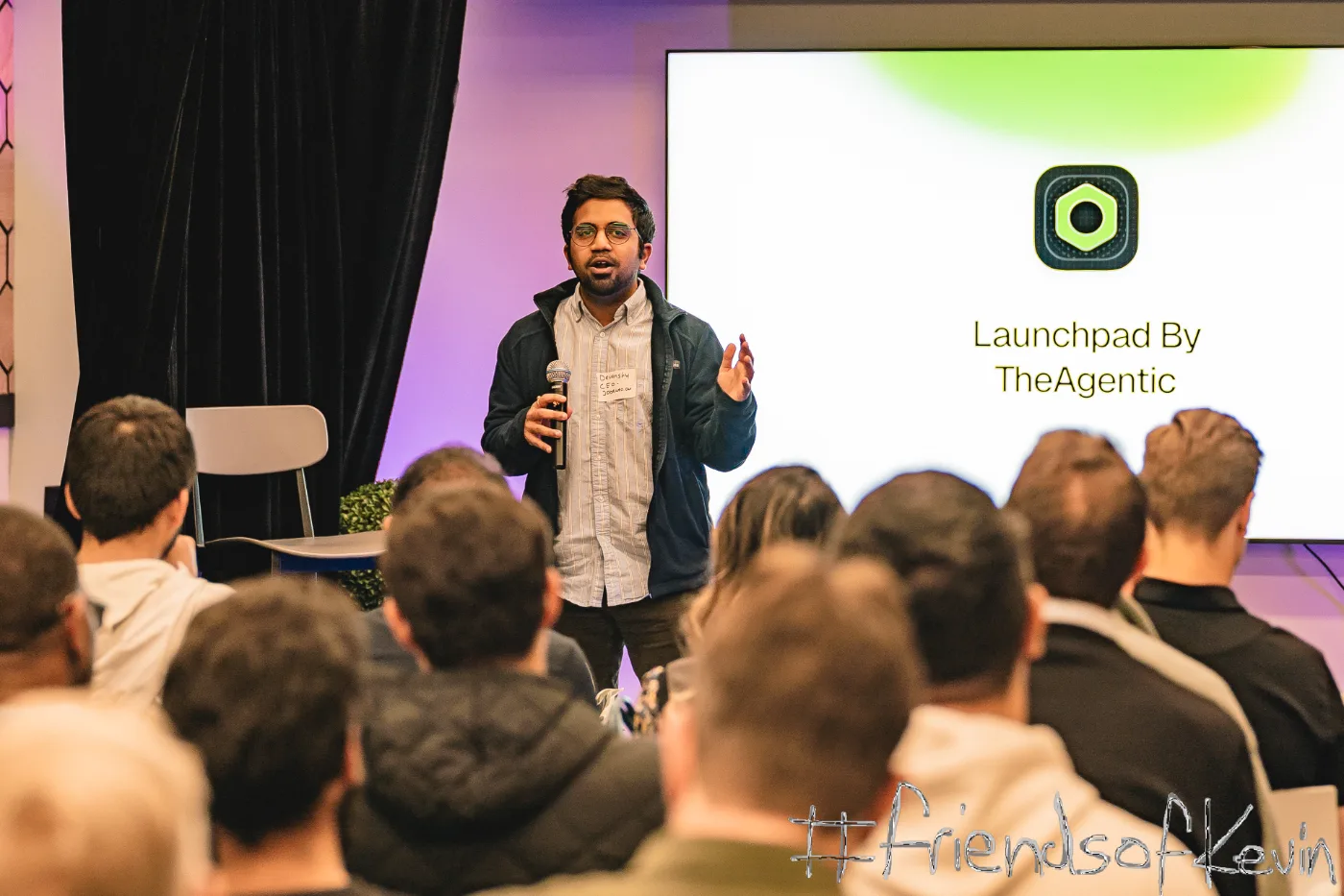 Pitching JobAuto.ai on stage